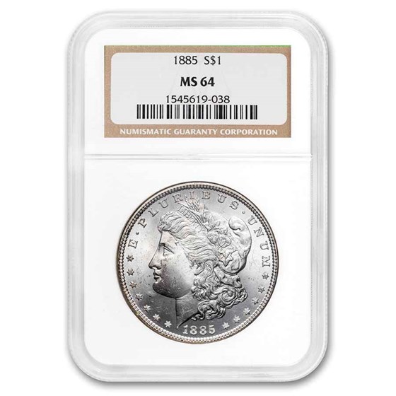 1885 Morgan Dollar MS-64 NGC 1885 Morgan Dollar MS-64 NGC